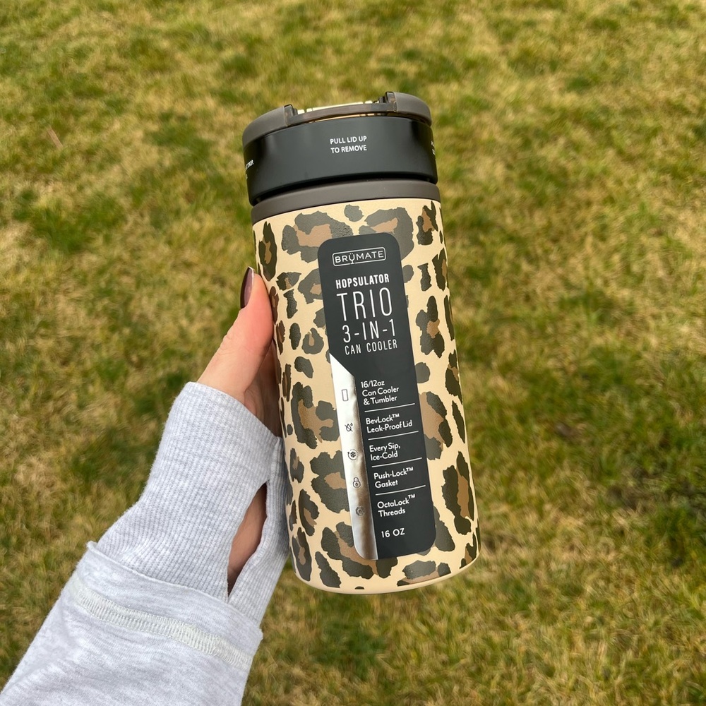 BrüMate Limited Edition Leopard Latte Hopsulator Trio